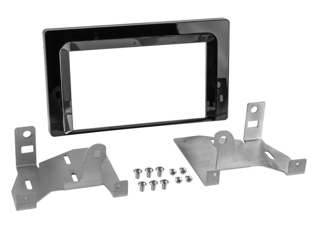 Maschera radio doppio DIN autoradio per Toyota Aygo X AB7 dal 2022 vernice pianoforte
