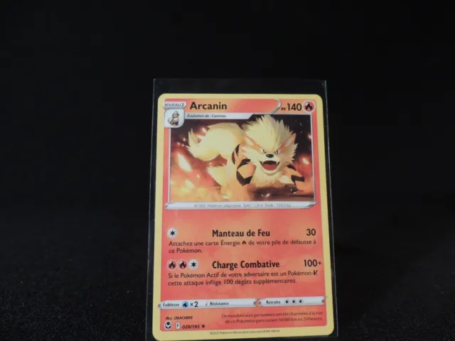 Carte Pokémon Arcanin  020/195 RARE FR