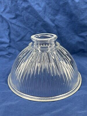 Antique Original Lamp Light Ribbed Glass Sconce Shades Vintage Art Deco Style