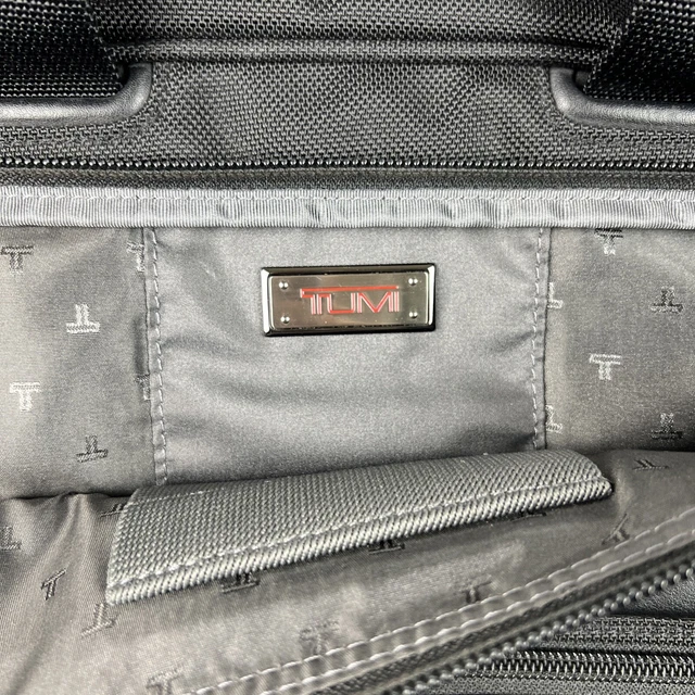 TUMI Alpha Deluxe Expandable Wheeled Rolling Briefcase Bag Black w/Laptop Insert 13