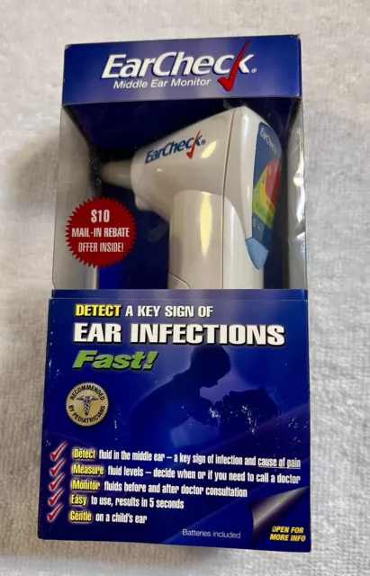 New Earcheck EC-3 Middle Ear Monitor Detect Signs Of Ear Infection Fast Check