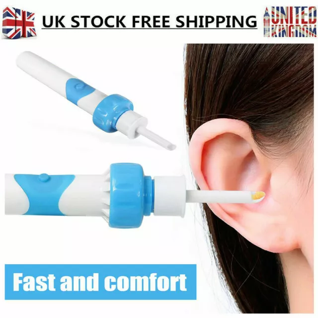 EAR Vacuum WAX REMOVER Electric Ear Cleaner Suction Earwax Remover UK 2