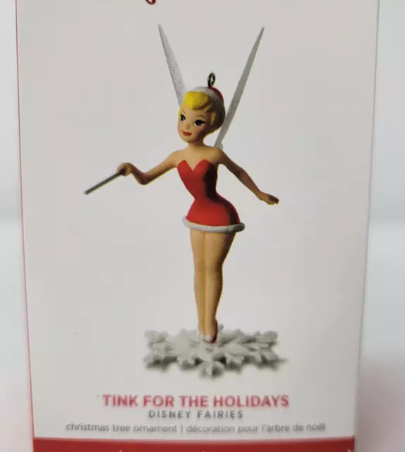 Hallmark Ornament TINK FOR THE HOLIDAYS Disney Fairies Tinkerbell 2016 New pixie