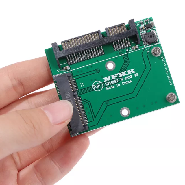 Standard MSATA SSD to 2.5 Inch SATA Adapter Converter Card Board Laptop DesY^I4