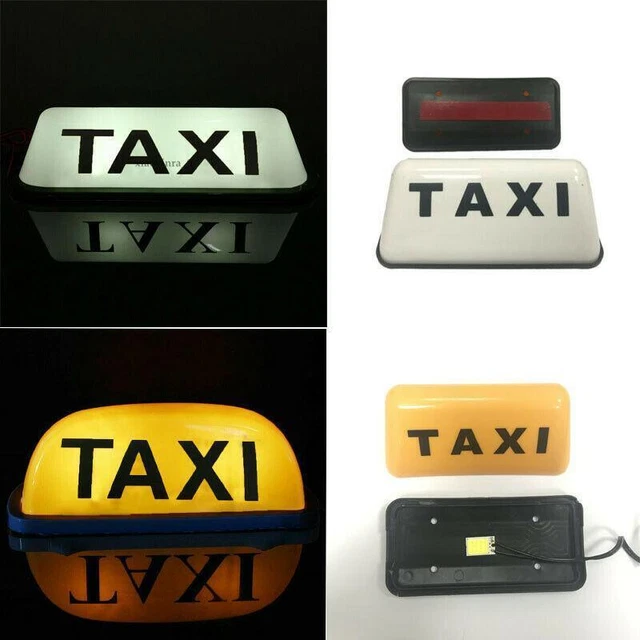 12V Taxi Cab Sign Roof Top Topper Car Magnetic Lamp LED Light Waterproof