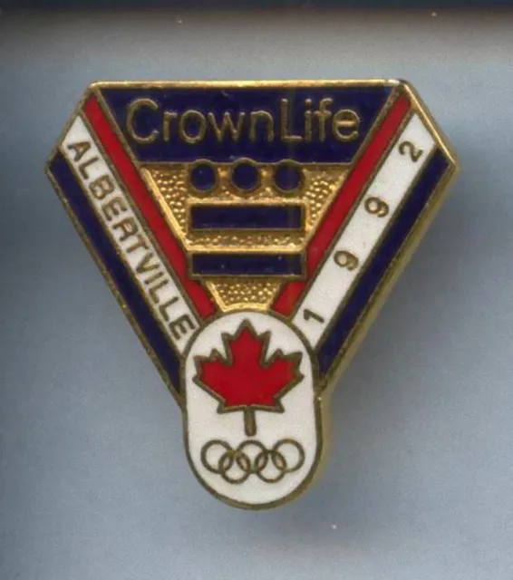 Rare Pins Pin's .. Olympique Olympic Albertville 92 Crown ¤2R