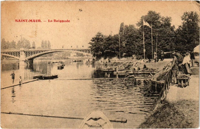 CPA St Maur La Baignade (1364005)