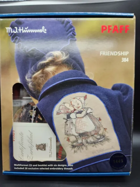 Kit de máquina de bordar CD Pfaff Hummel Friendship 384 edición limitada