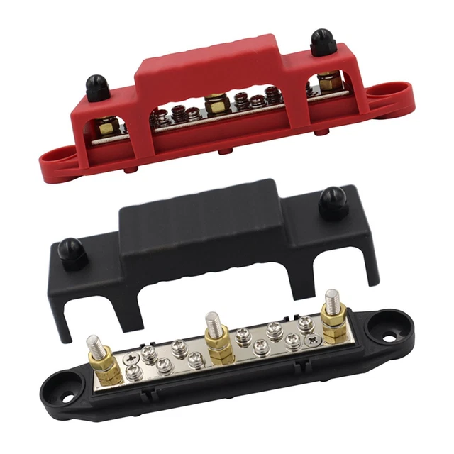 10 TERMINAL GROUND Distribution Block Kit 150A Busbar Fit for