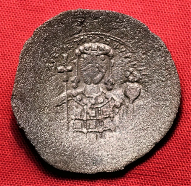Ancient Byzantine Billon Aspron Trachy