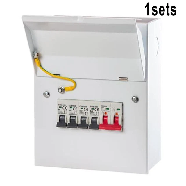 Practical Unità Interruttore Metallo Composito Interruttori Unità 4 MCB 4 Vie
