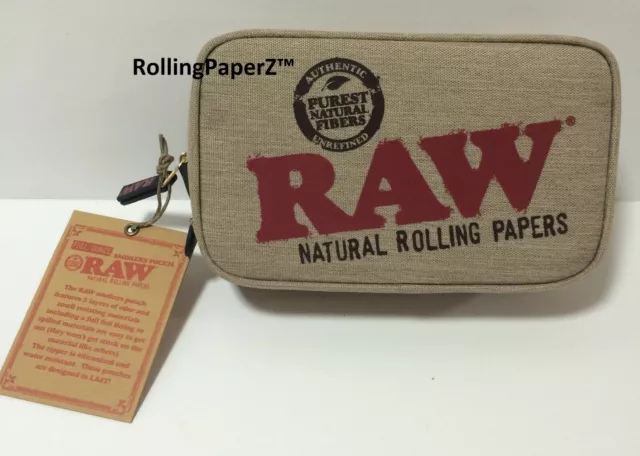 MEDIUM RAW Rolling Papers Zipper Smokers Pouch