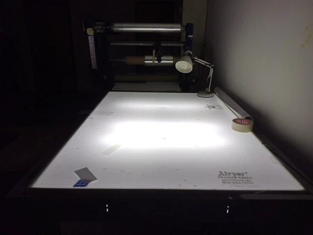 light table - printing graphic arts