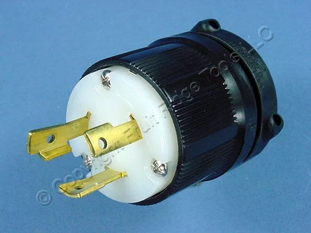 Enchufe conector de bloqueo de giro giratorio Cooper INDUSTRIAL NEMA L6-30P 30A 250V CWL630P