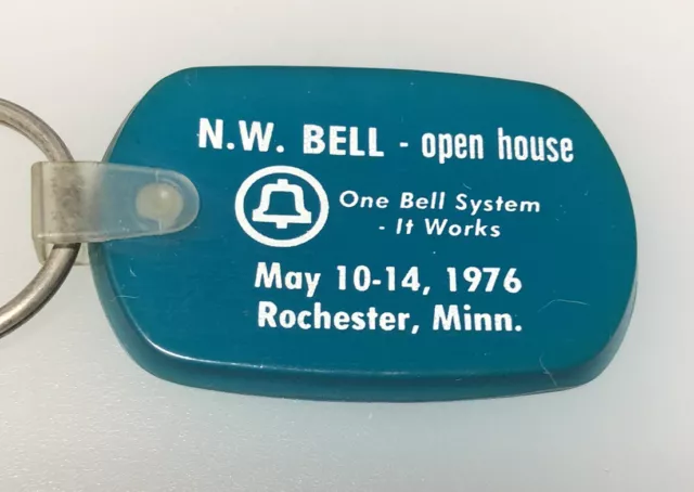 1976 Rochester MN Northwest NW Bell Telephone Phone Company Minnesota Keychain