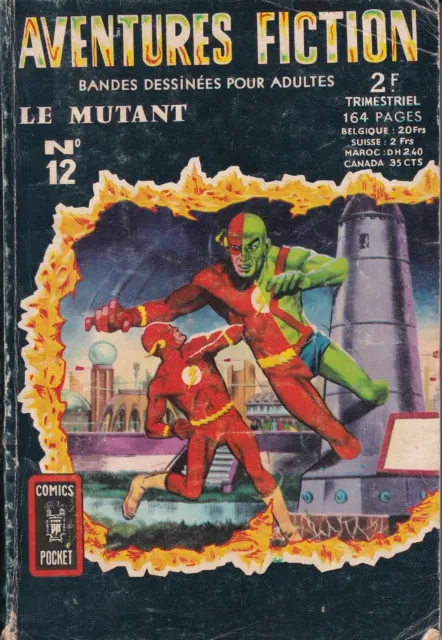 AVENTURES FICTION N°12 (2ème série). LE MUTANT. Comics Pocket 1969.