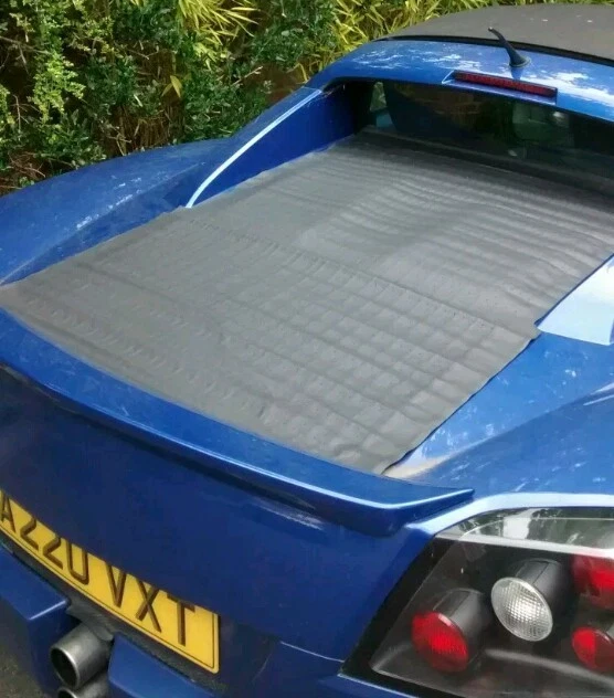 Black Stitch Door Sill Covers For Vauxhall Opel VX220 Speedster (2000-2006) - Pair, Custom Made By Aforce