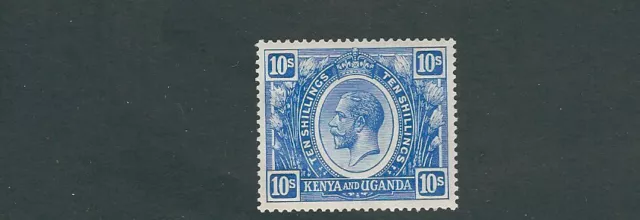 Kenya L'Ouganda Tanganyika 1922-27 KGV Portrait (Scott 36 10sh) VF Mlh Zx