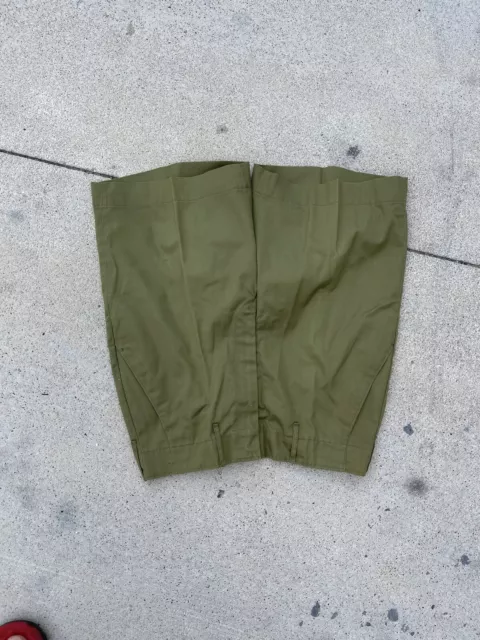 Vintage High Waist Boy Scouts Shorts Youth Olive Green Pocket (tote 56)