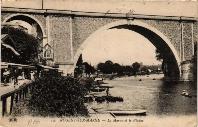CPA AK NOGENT-sur-MARNE - La Marne et le Viaduc (659401)