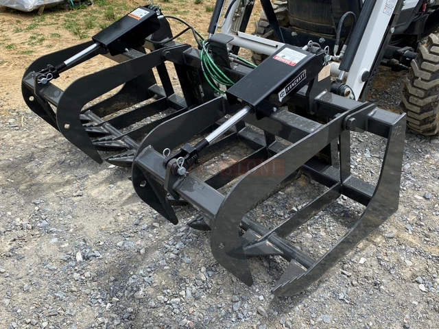 New Ironcraft 72" Root Grapple For Compact Tractors, Dual Cylinder, Fits Many!
