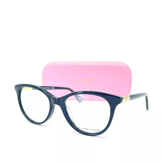 Kate Spade CAELIN 807 Eyeglasses Black Round Plastic Frames 49-17 140 mm