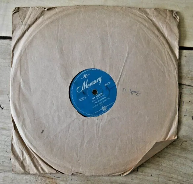 The Platters My Prayer / Heaven On Earth Shellac 78 Pye Mt 120 In Sleeve  N163