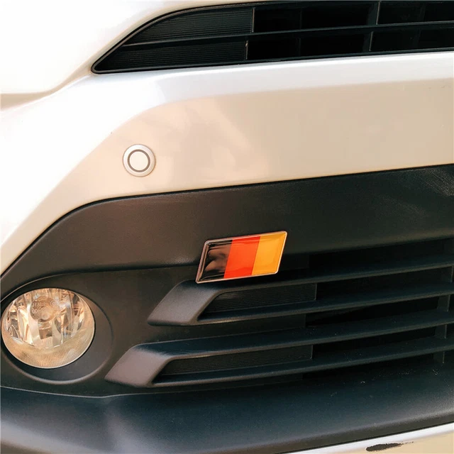 German Flag Logo Car Grille Badge Emblem Decal Sticker Car Exterior Accessories