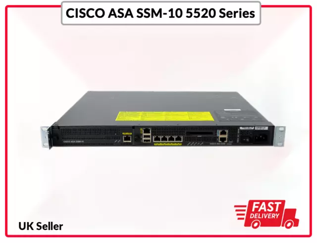 CISCO ASA5520 FIREWALL with 4GE SSM Module 2GB RAM VPN Plus License £34.99  - PicClick UK