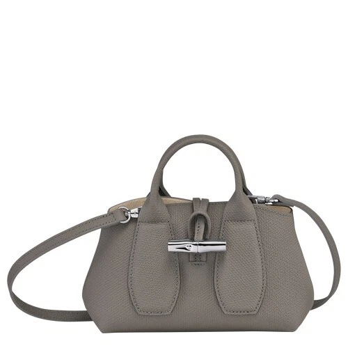 Longchamp ROSEAUTop handle bag XS - Grey Turtledove 10057HPNP55 NWT W/dust bag