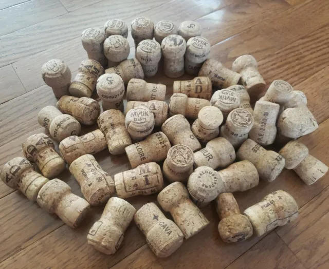 Lot 50 Real Natural Used Champagne Sparkling Wine Corks Crafting Weddings DIY