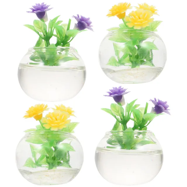 Home Décor Tiny Hydroponic Flower Micro Landscape Potted Plants Doll