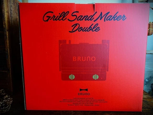 Bruno Grill Sand Maker Double RED - Japanese Sandwich Maker AC100V