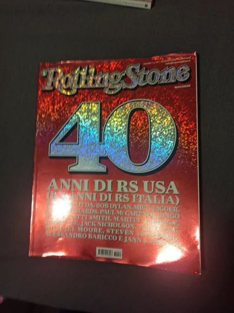 Rivista ROLLING STONE ANNO 2007  NUMERO 49 - 40 ANNI DI RS USA E 4 DI RS ITALIA!