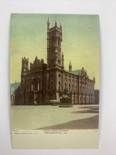 Postcard Pennsylvania Philadelphia PA Masonic Temple 1910s Unposted Divided Back