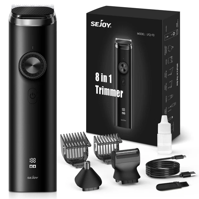 SEJOY MEN'S BEARD Nose Trimmer Hair Clipper Waterproof Body Shaver