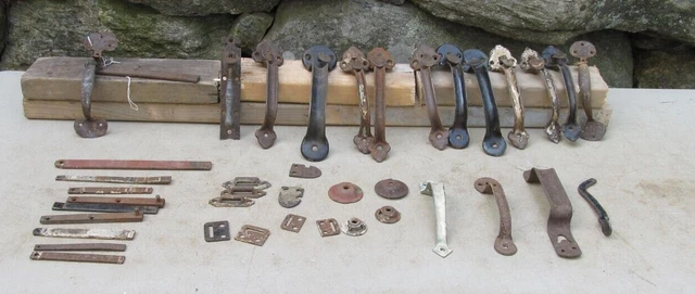 Lg Lot of   Vintage Barn Door Thumb Latches & Parts