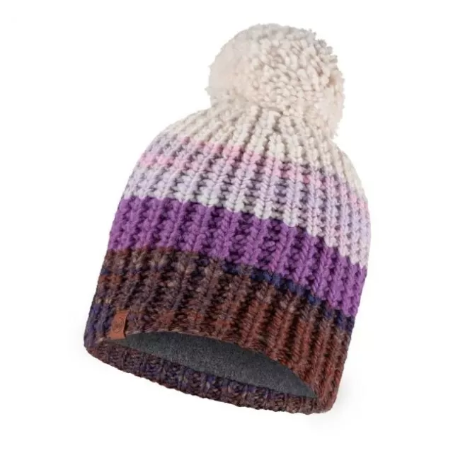 Buff - Alina - Knitted & Polar Beanie Hat - Purple