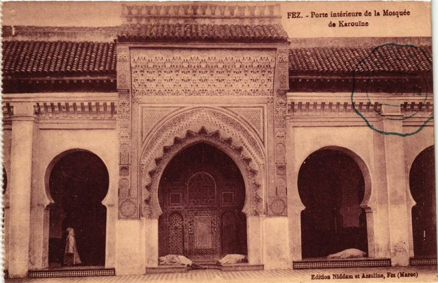 CPA AK Fez - Porte Interieure de la Mosquee de Karouine MAROC (963537)