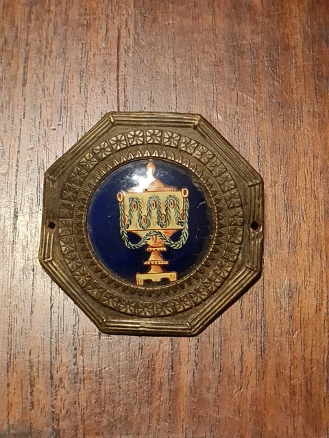 Broche Insigne De Fonction Ancienne - Laiton émaillé "Administrateur" - Occasion Bon état