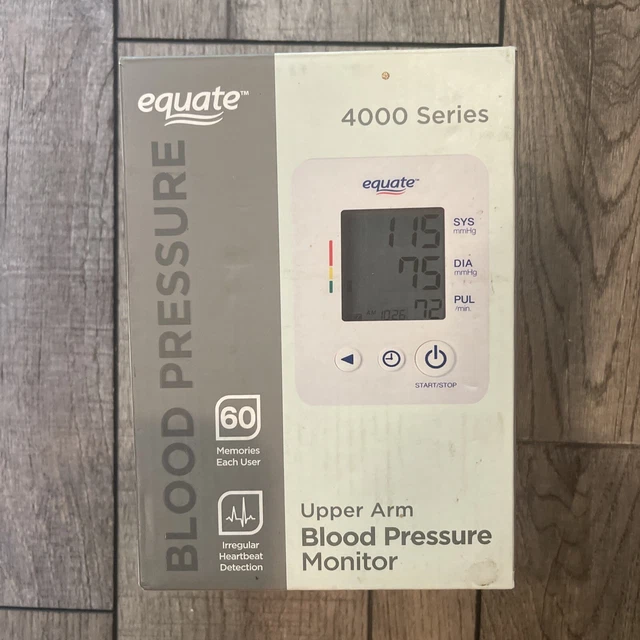 EQUATE 4000 SERIES Upper Arm Blood Pressure Monitor 60 Memory Recall