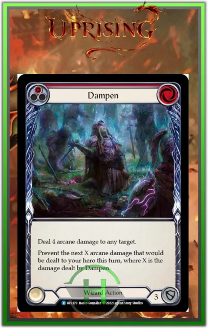 Dampen Red - FAB:Uprising - UPR170 - Carte Officielle Anglaise