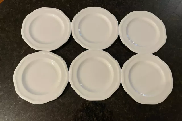 Mikasa Antique White Bread Plates~ Bone China~SET OF 6~6.5” ~Pristine Condition