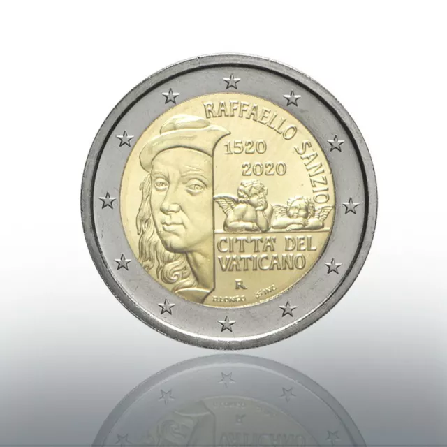 2 Euro 2020 VATICANO FDC 500° anniversario della morte di Raffaello Vatican