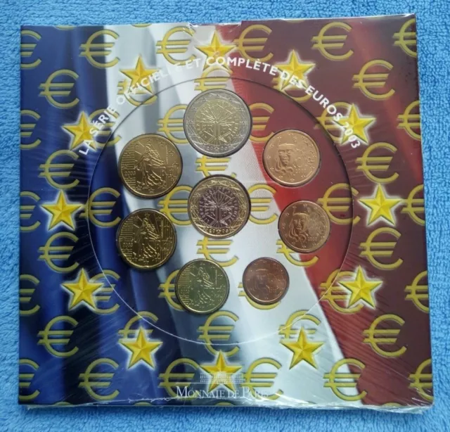 Frankreich KMS 2003 Original Satz 1 Cent - 2 Euro