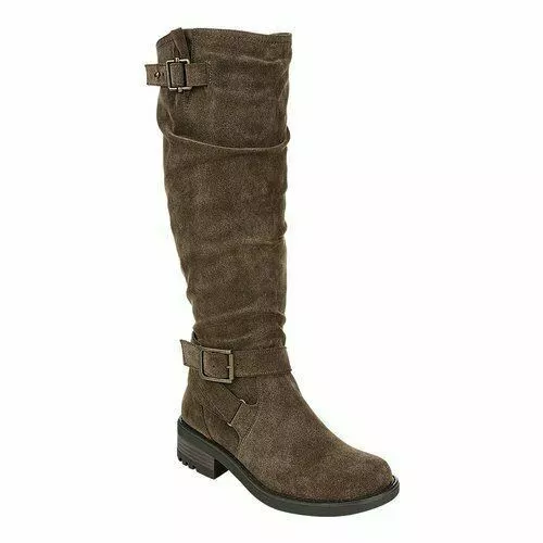 Carlos by Carlos Santana Women's Sabina Knee High Boot Brown Size 5.5 M