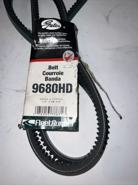 ACCESSORY DRIVE BELT-HIGH Capacity V-Belt(Heavy-Duty) Gates 9680HD $30. ...