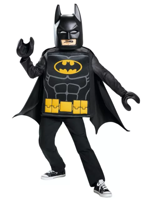 The Batman Movie Lego DC Superhero Fancy Dress Up Kids Child Boys Costume