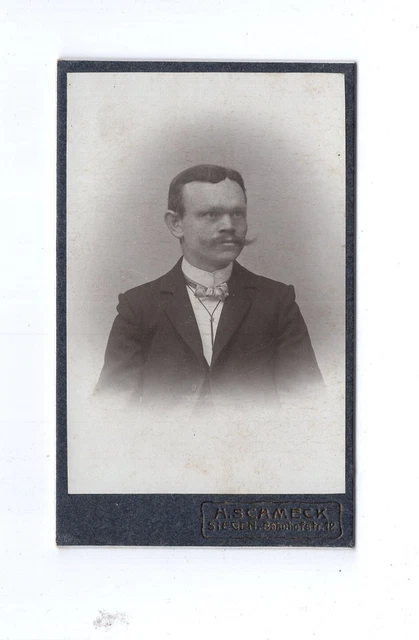 CDV Foto Herrenportrait - Siegen 1900er
