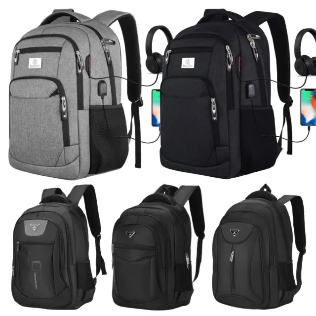 Women&Men Backpack Large-Anti Theft Laptop Rucksack-Waterproof Travel School Bag